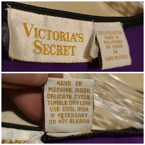 Victoria's Secret Gold | Purple Vintage Two-Piece Lounge Set (Size Medium) - Picture 3 of 16